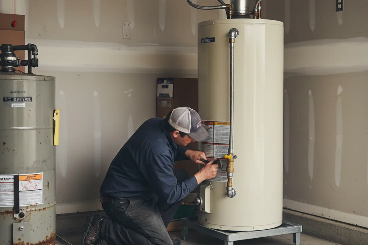 Water heater and shutoff valve replacement in Bend
